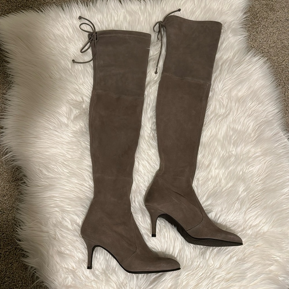 Stuart Weitzman Tiemodel 6.5 in Topo Suede